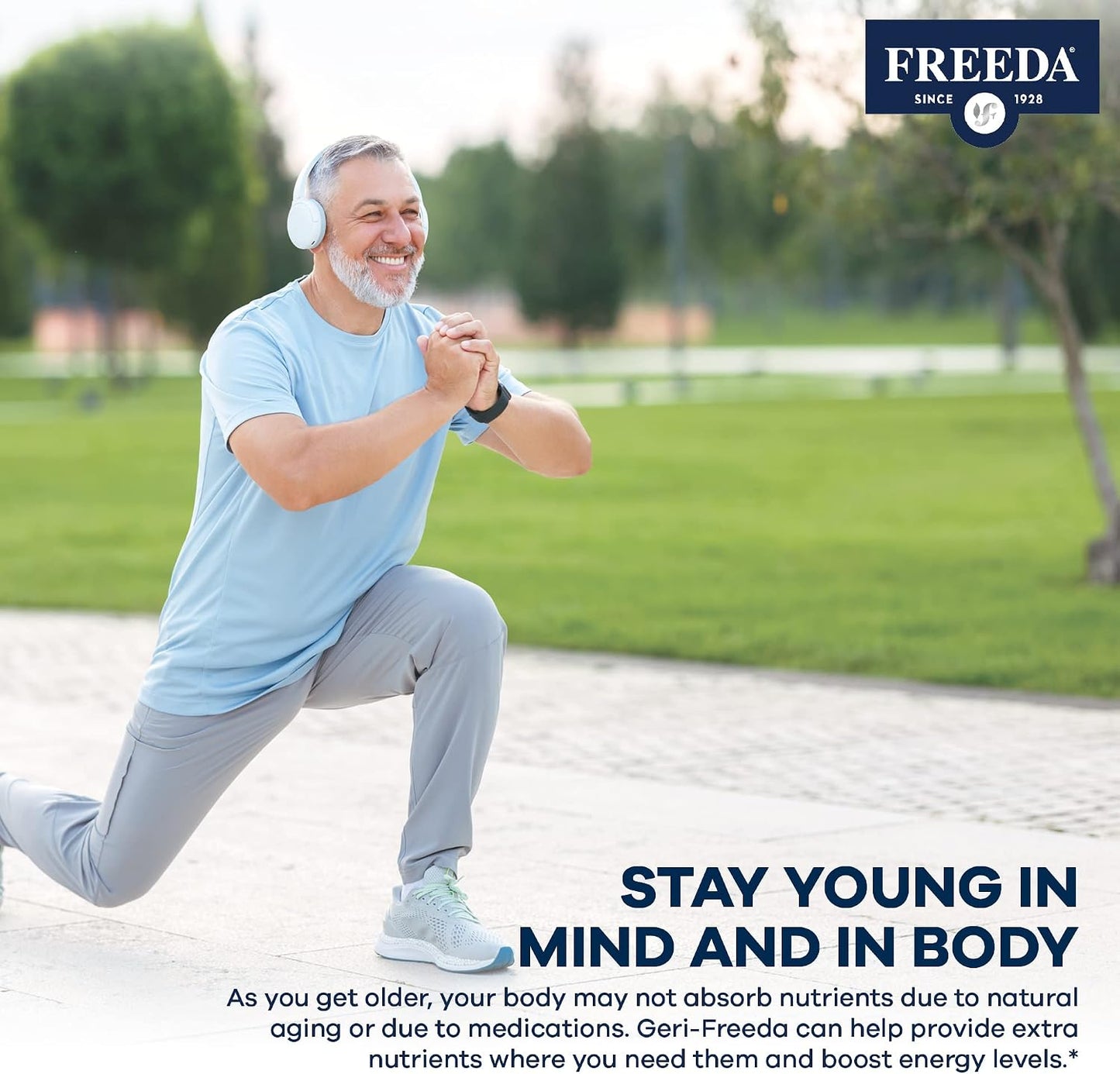 Freeda Senior Multivitamin - Kosher Vitamins for Men & Women 60 and Over - One Daily Coated Tablet - Women’s & Men’s Vitamins Multivitamin 60 Plus - Vitamins for Women Over 60 Plus Elderly (100 Count) | Kosher Senior Multivitamin with Essential Vitamins a