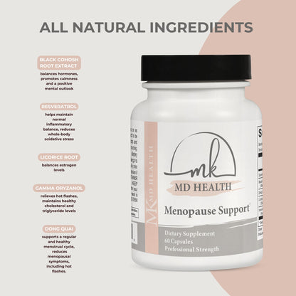 MK MD Health Menopause Support Supplement| Natural and Complete Multi-Symptom Relief