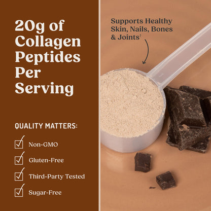 Bulletproof Unflavored Collagen Peptides Powder, 20g Grass-Fed Collagen Protein and Amino Acids for Skin, Bones and Joints, 17.6 Ounces