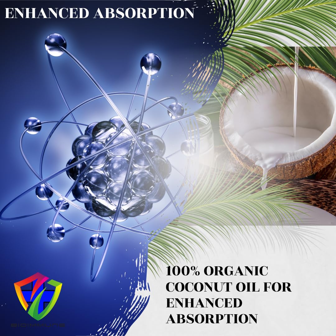 BioImmune 2 Pack Triple Strength AstaQuil™ Astaxanthin 12mg Enhanced Absorption, 120 Softgels w/Organic Coconut Oil. Powerful Antioxidant for Eye, Joint & Heart Health