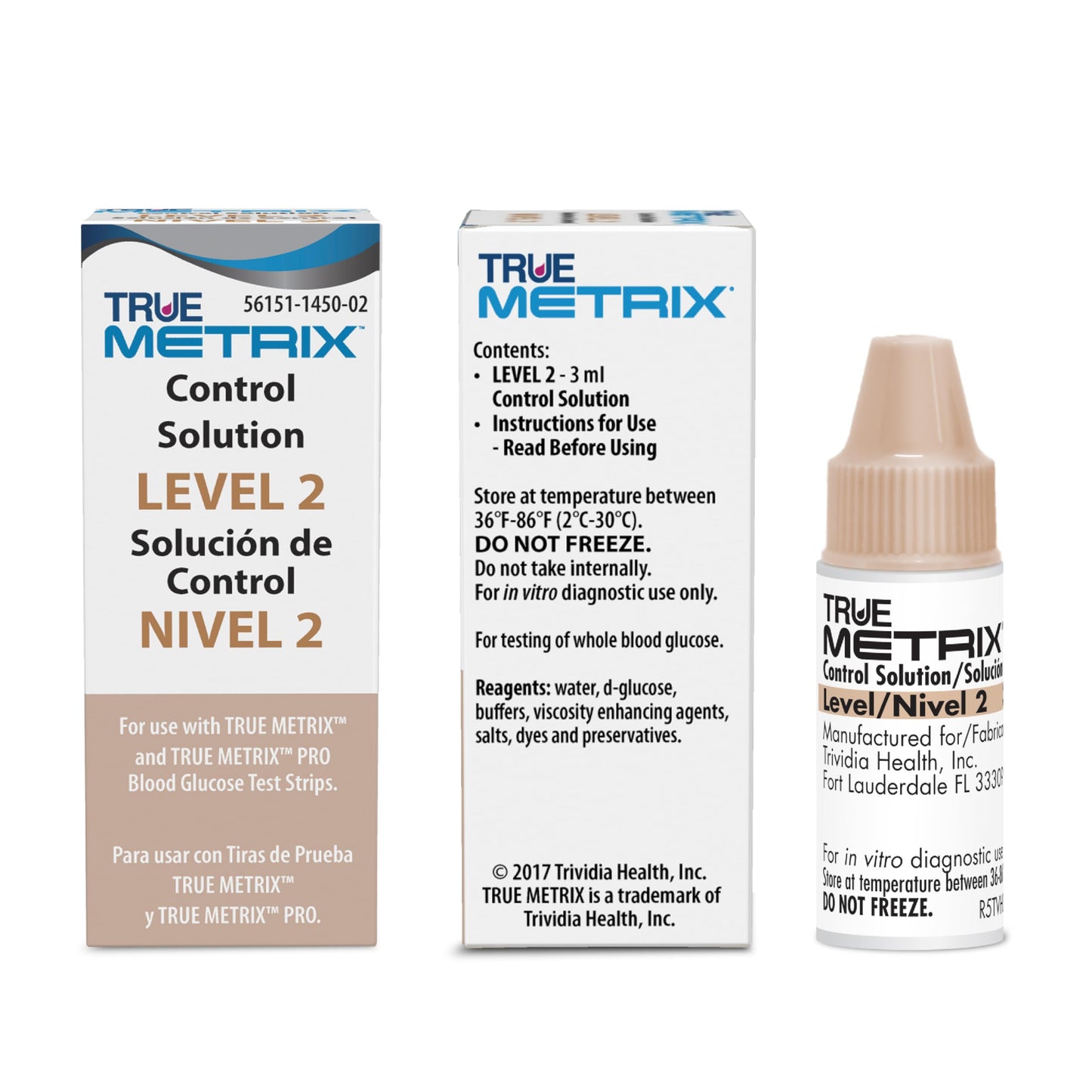 TRUE METRIX Control Solution Bundle, Level 1, 2, 3 Solutions | Solutions and TRUEplus Log Book, for Use with TRUE METRIX Blood Glucose Test Strips, Use to Confirm System Works Correctly