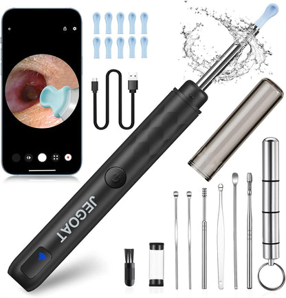 Ear Wax Removal Tool Camera, Ear Cleaner with Camera, Ear Cleaning Kit 1296P HD Ear 