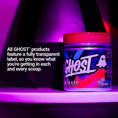 GHOST Sleep Dietary Supplement, Apple Pie - Recovery & Rest with Premium Ingredients Including Melatonin, Colostrum & Ashwagandha - Supports Sleep Quality - Gluten-Free & Sugar-Free