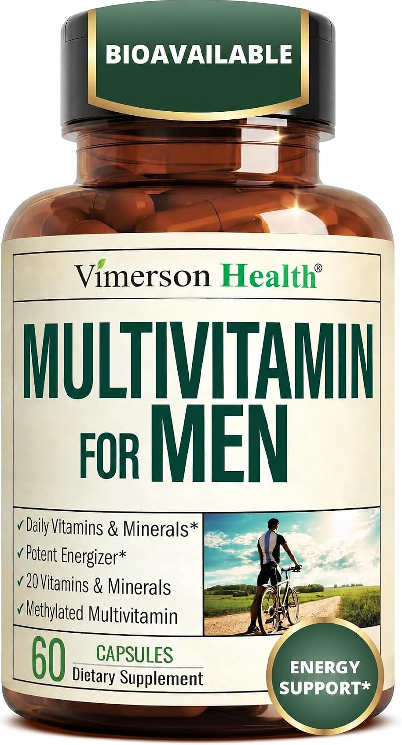 Multivitamin for Men – Methylated Multivitamin – Daily Wellness – 60 Caps
