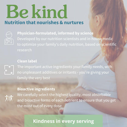 High Absorption Methylated Prenatal Multivitamin, Clean Label with Gentle Iron and Folic Acid