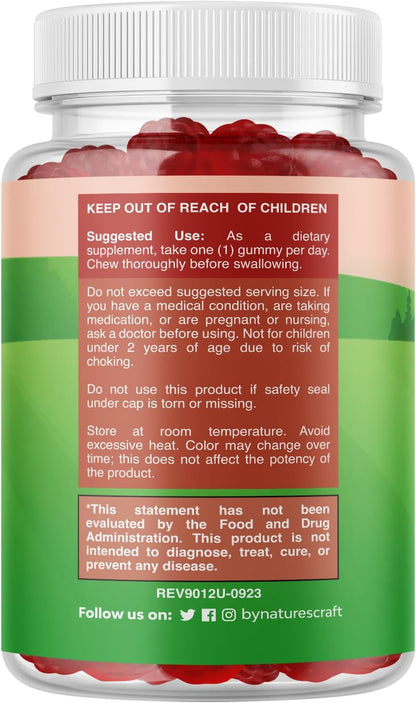 Chewable Vitamin D Gummies for Kids - Delicious Vitamin D 1000 IU Per Serving - Toddlers Immune Support Gummies - Berries Flavored Supplement for Bones Health & Muscles - Gelatin Free - 60 Count