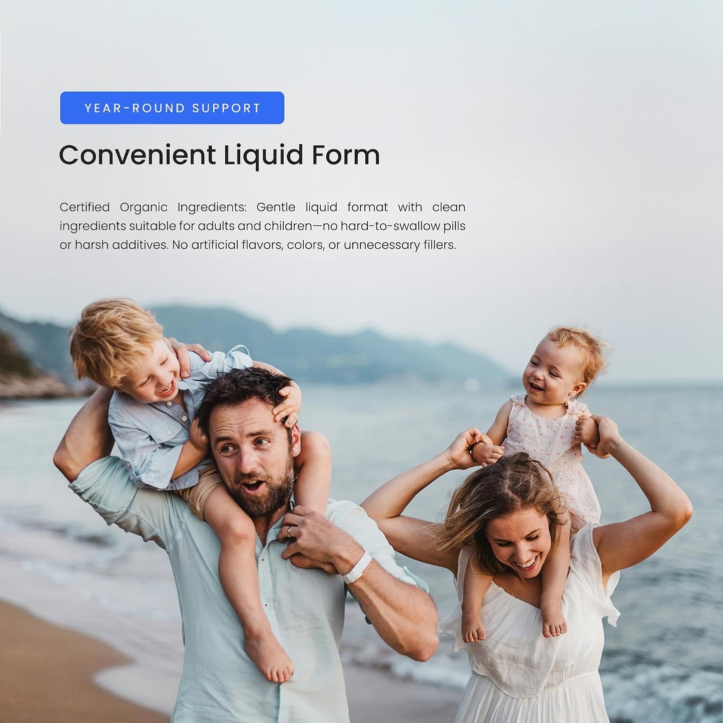 NutraChamps Liquid Zinc for Kids & Adults, Vegan, Pure Ionic Zinc Drops Enhanced with Vitamin C, Supplements for Immune Support, Sugar-Free Liquid 4 oz