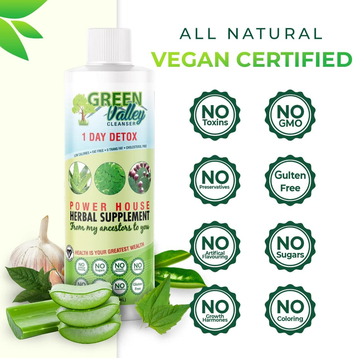 1 Day Colon Liquid Cleanse Formula and Liver Detox - Vegan Friendly, Helps Healthy