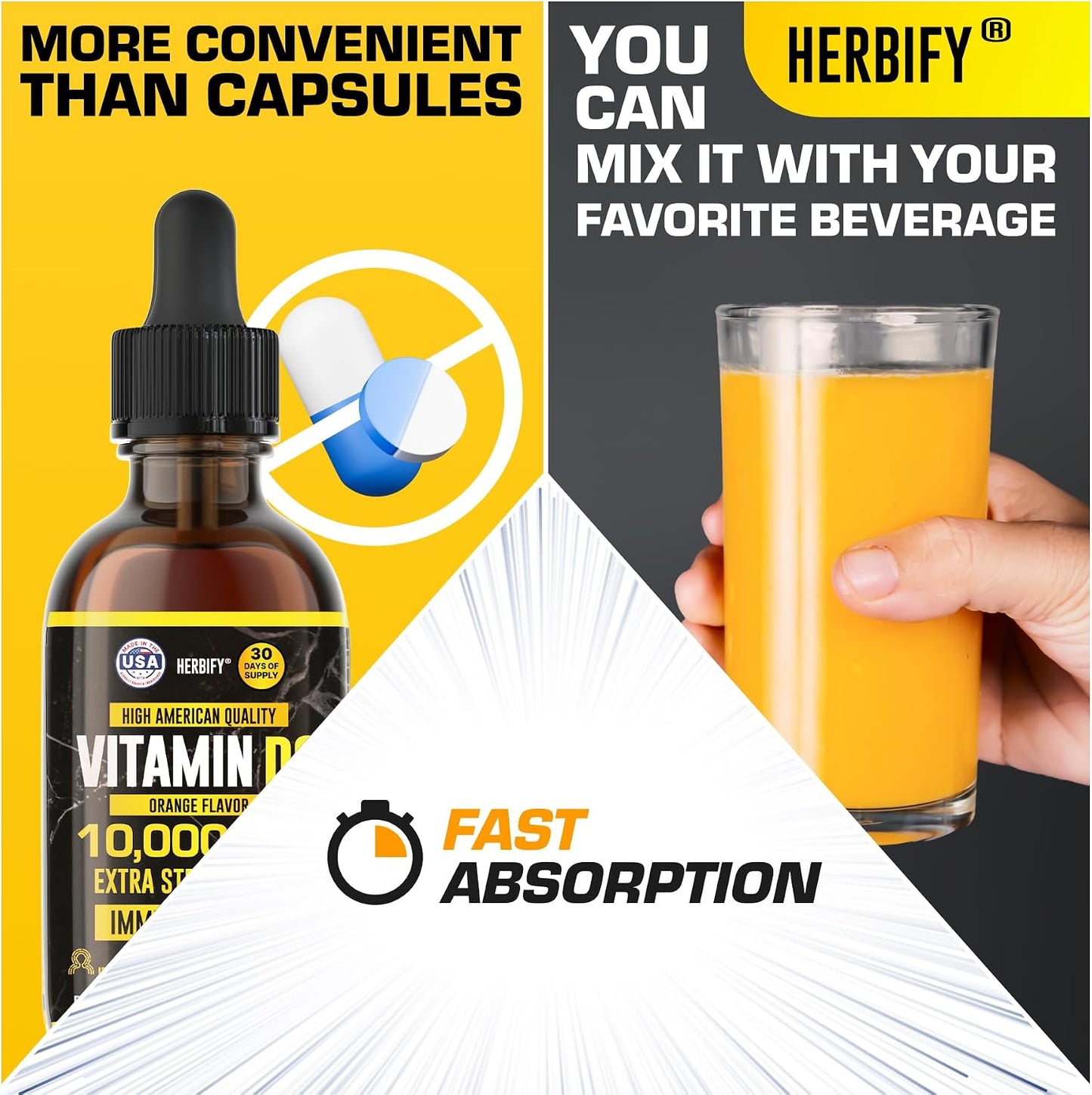 HERBIFY Bundle - Mullein Leaf Extract & Vitamin D3 - Respiratory Support & Immune Boost
