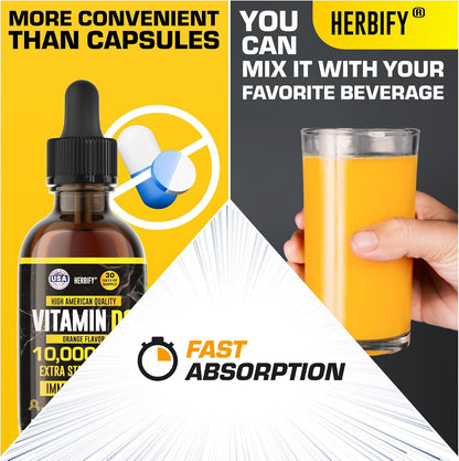 HERBIFY Bundle - Mullein Leaf Extract & Vitamin D3 - Respiratory Support & Immune Boost