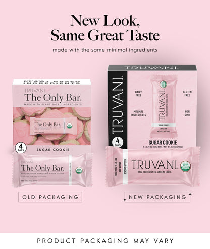 Truvani Plant Based Snack Bars | Variety | 12 Pack | Vegan | 5-8g Protein | USDA Organic and Vegan | Dairy, Soy, and Gluten Free | Individually Wrapped