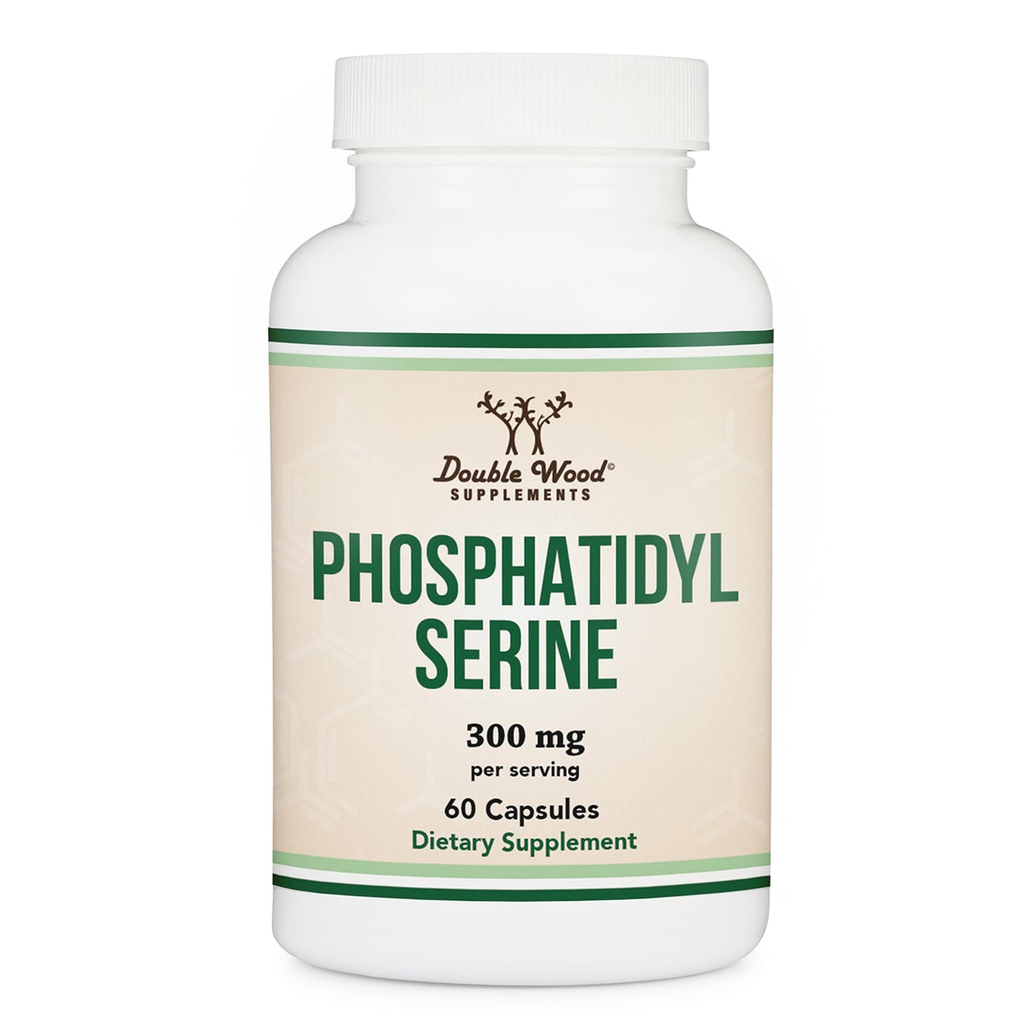 PhosphatidylSerine Supplement 300mg Per Serving, 120 Capsules (Phosphatidyl Serine Complex) by Double Wood