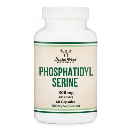 PhosphatidylSerine Supplement 300mg Per Serving, 120 Capsules (Phosphatidyl Serine Complex) by Double Wood
