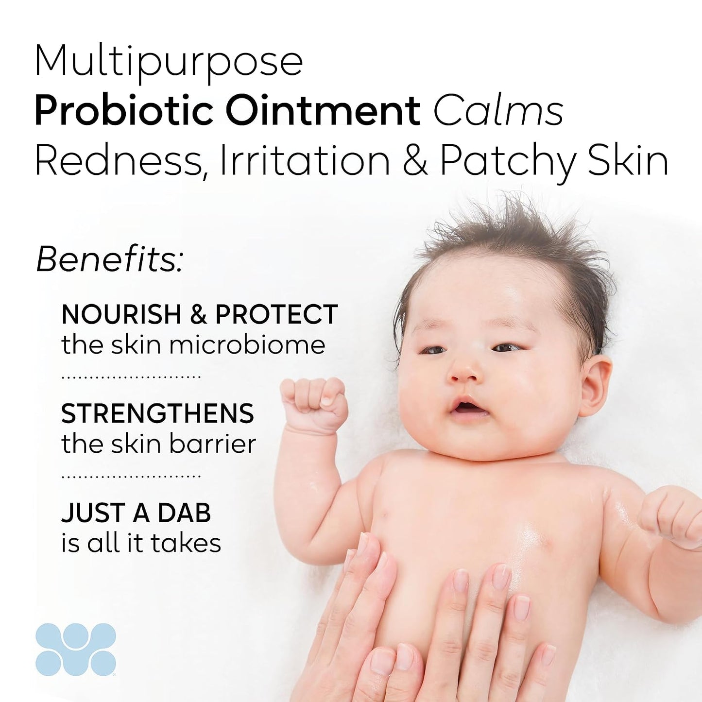 BioGaia Baby Probiotic Ointment | Soothes & Hydrates Dry, Irritated & Sensitive Skin | Use It From Head to Toe | Formulated With Plant-Based Oils & Probiotics | Steroid Free & Microbiome-Friendly