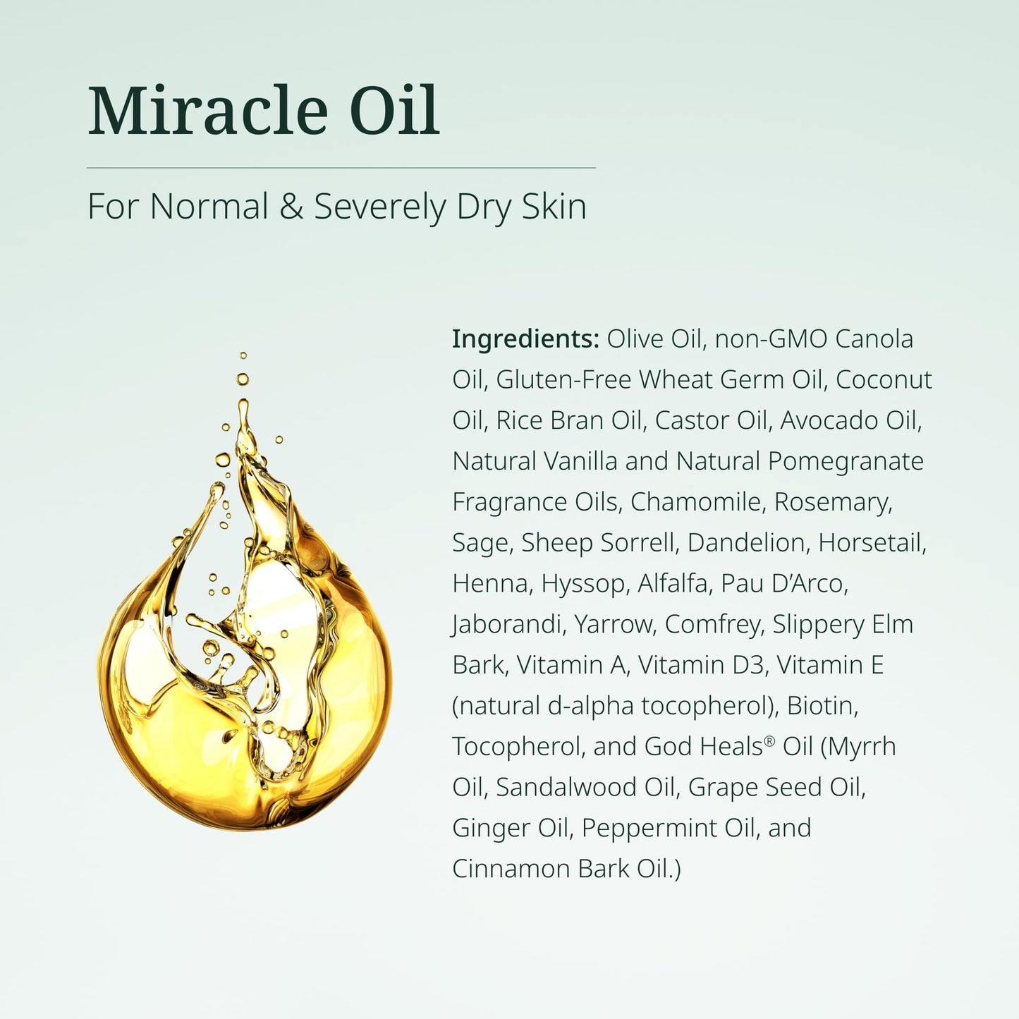 Century Systems H.E.A.L. QUICK Oil - 8.2 oz | Includes 14 Herbal Extracts, 15 Natural Oils, Vitamins A, D3 & E + Biotin - For Normal & Severely Dry Skin