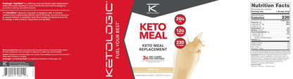 Ketologic Keto Meal Replacement Shake Powder for Optimal Results + MCT Oil + Grass-Fed