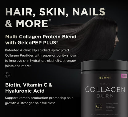 Super Collagen Burn - Premium Multi Collagen Powder for Women Weight Loss & Beauty