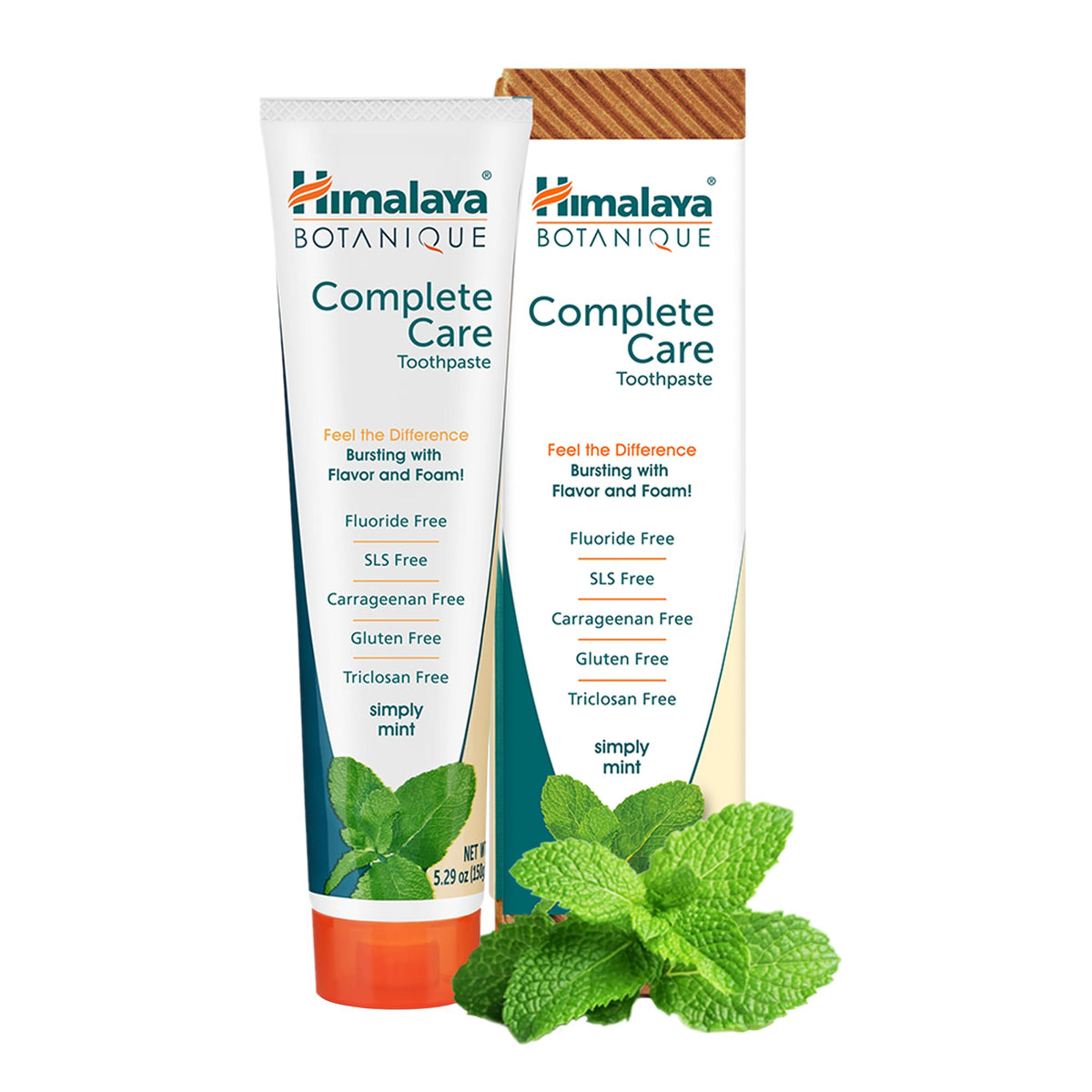 Himalaya Botanique Complete Care Toothpaste, Herbal Variety 4 Pack, 5.29 oz