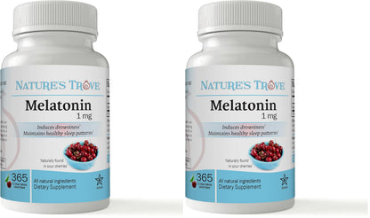 Nature's Trove Melatonin 1mg 365 EZ-Chew Tablets Cherry Flavor