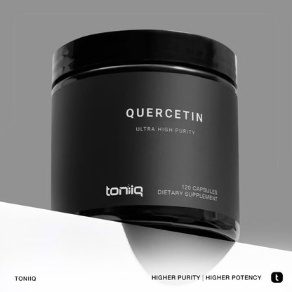 Toniiq Ultra High Purity Quercetin Capsules - 95%+ Highly Purified and Bioavailable