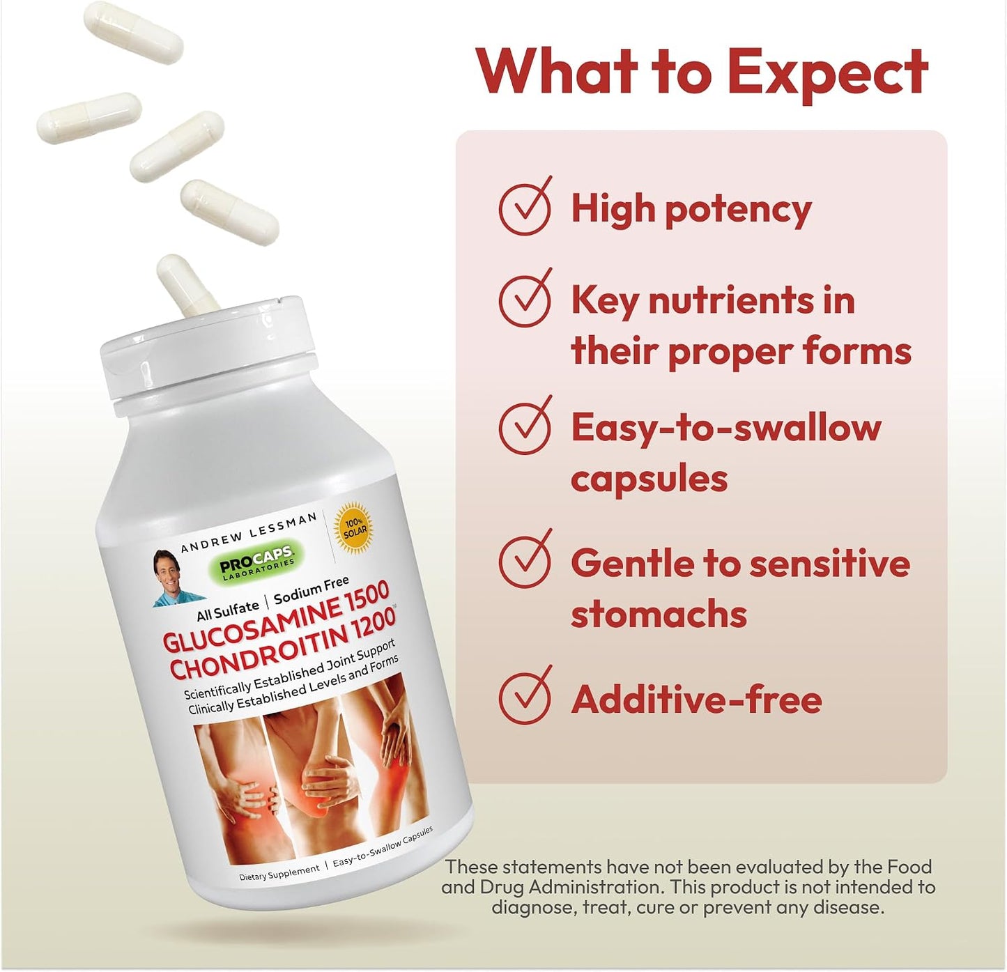 ANDREW LESSMAN Glucosamine 1500 Chondroitin 1200-600 Capsules