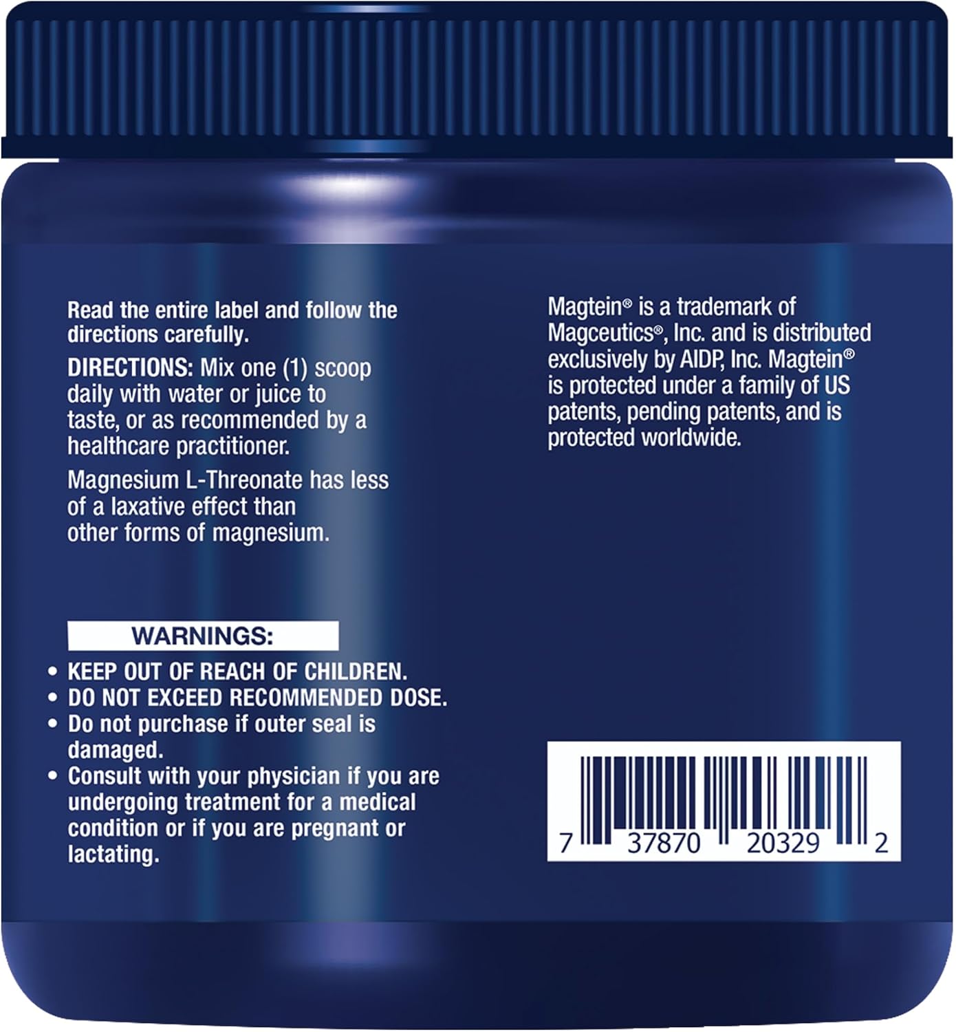 Life Extension Neuro-Mag Magnesium L-Threonate Powder (Tropical Punch) - Ultra-Absorbable Magnesium - Supports Memory, Focus, Cognitive Function & Mood - Gluten free, Non-GMO, Vegetarian (30 Servings) | Tropical Punch Powder Mix for Memory, Recall Speed &