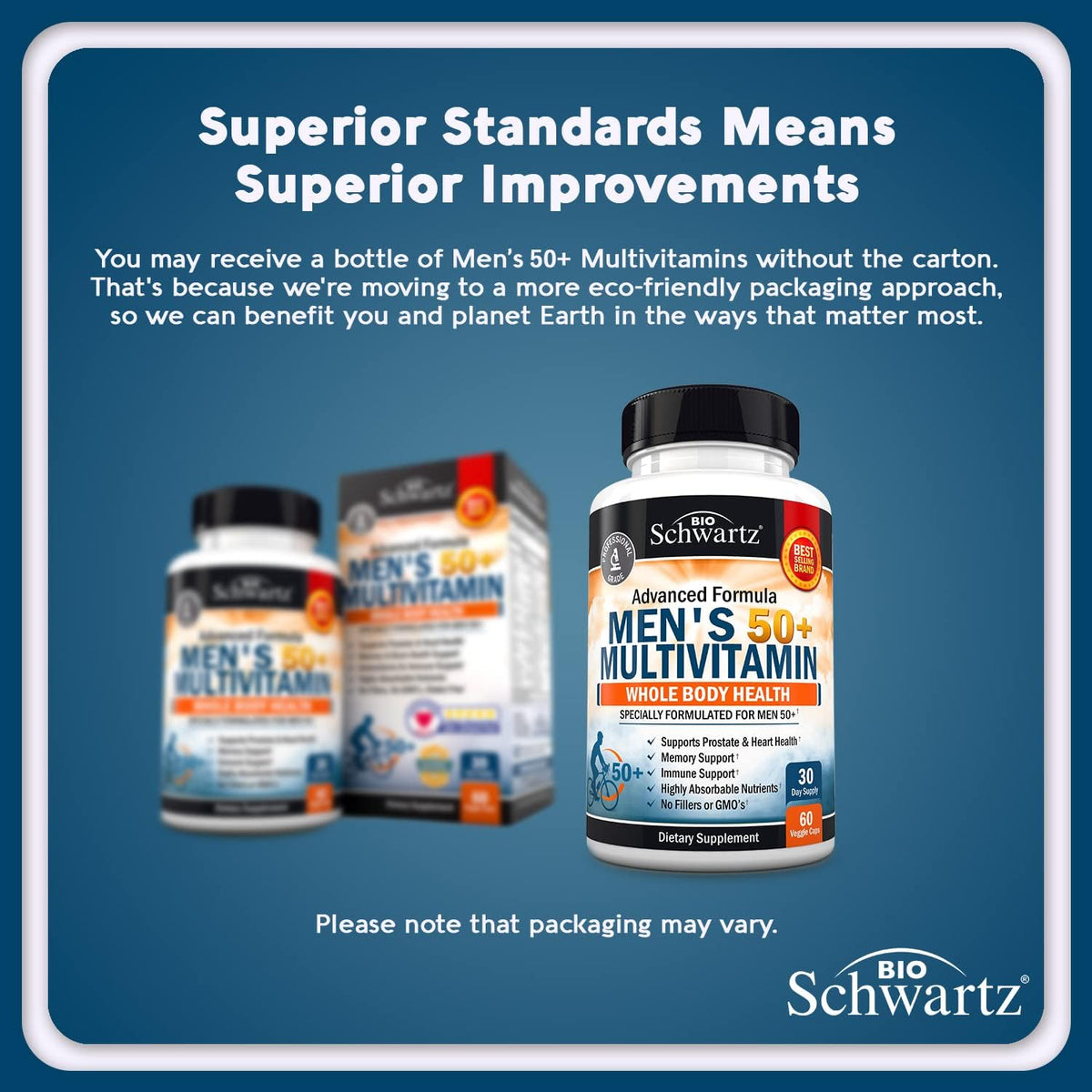 Once Daily Multivitamin for Men 50 and Over - Heart Health Support