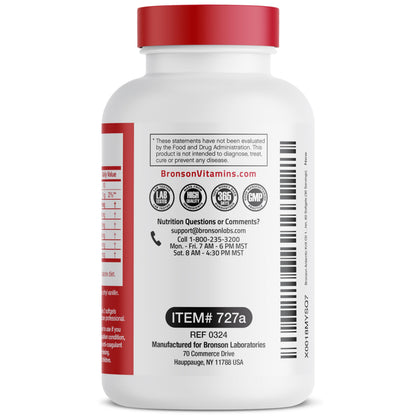 Bronson Antarctic Krill Oil 1000 mg with Omega-3s, 120 Softgels | Heavy Metal Tested, with EPA, DHA, Astaxanthin and Phospholipids, Non-GMO, Gluten Free, Soy Free