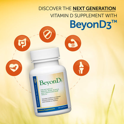 Dr. Whitaker's BeyonD3 - Vitamin D3 Supplement w/Vitamin K2 & Magnesium | Immune Health