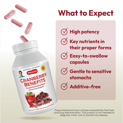 ANDREW LESSMAN ProCaps Cranberry Benefits 60 Capsules