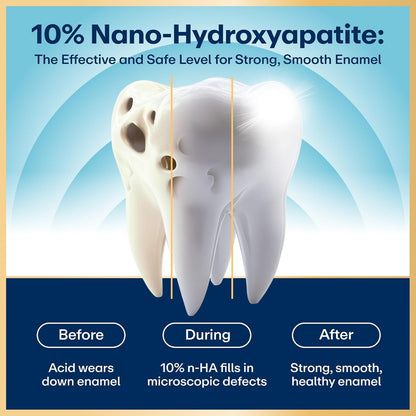 Lumineux, 10% Nano Hydroxyapatite Whitening Toothpaste, 3.75 oz, 3pk