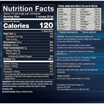 BODYTECH Whey Tech Pro 24 Protein Powder - Protein Enzyme Blend with BCAA's to Fuel