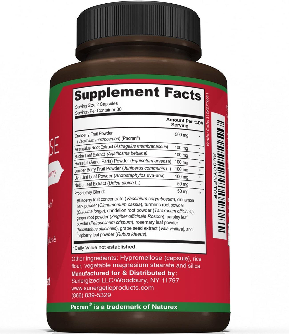 Premium Kidney Cleanse Supplement – Powerful Kidney Support Formula with Cranberry