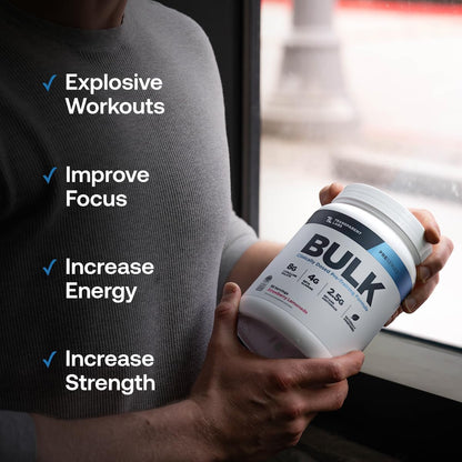 Transparent Labs Bulk Pre-Workout (30 Servings, Peach Mango) & BCAA Glutamine (30 Servings, Tropical Punch)