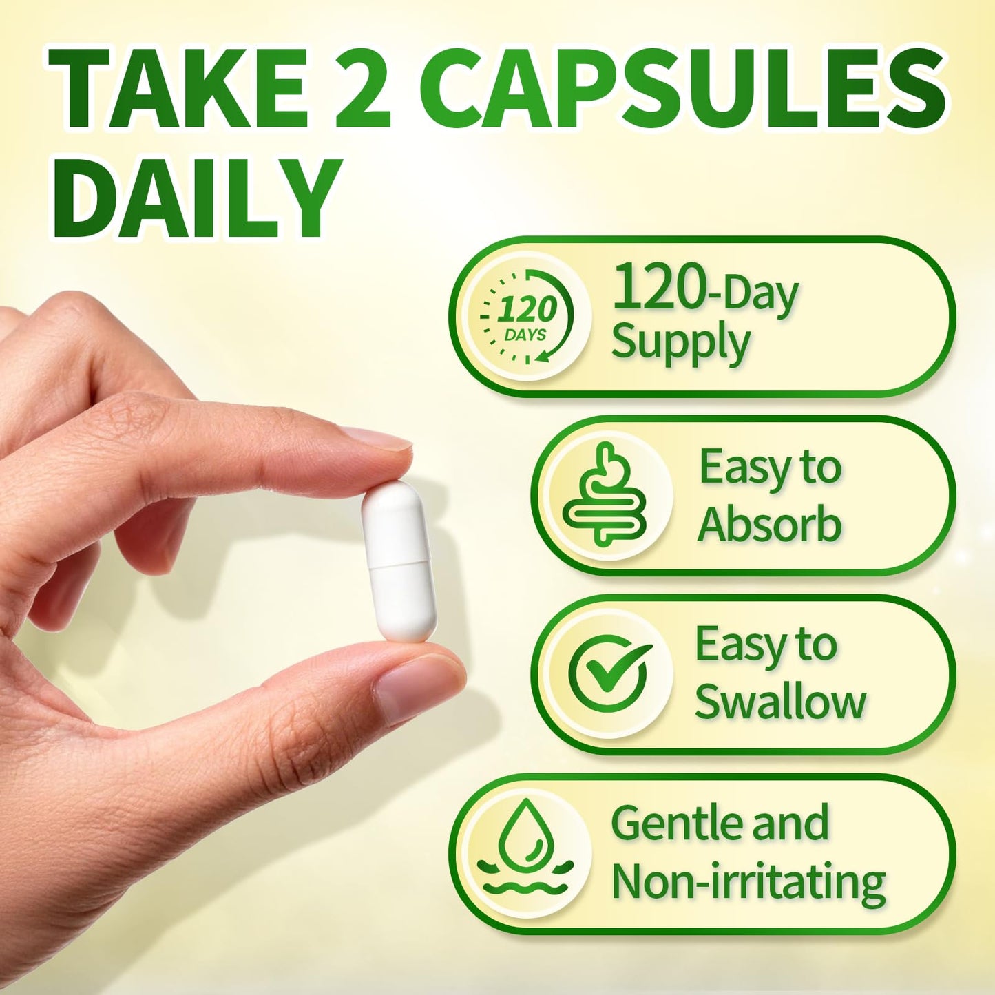 Triple Magnesium Complex for Women and Men, Magnesium Glycinate 400mg, Malate, Citrate, High Absorption Chelated Magnesium Supplement Support Sleep, Muscle, Non-GMO, Gluten Free - 240 Capsules