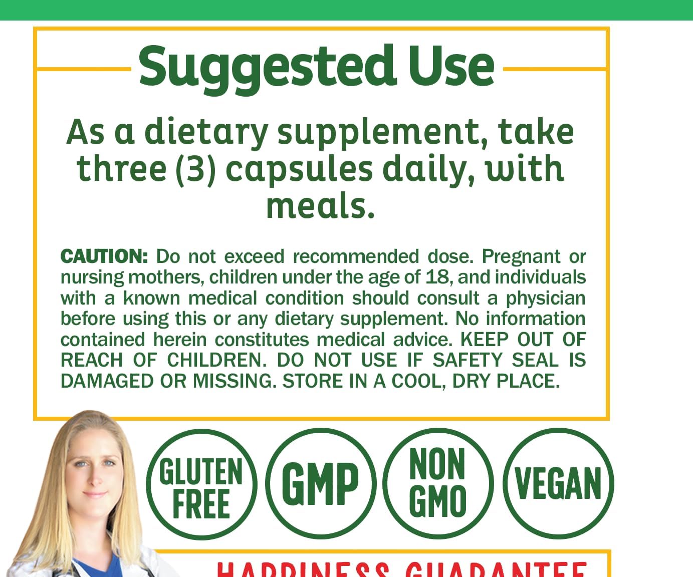 Adrenal Wellness Ashwagandha & More - Organic Mind, Body Support by Dr. Danielle, 120 Capsules