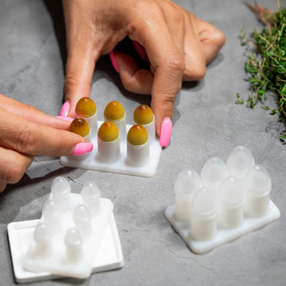 Suppository Molds Kit - Made in France, 3 Sizes (1ml, 2ml, 3ml), Reusable Suppositories Mold - 4 Trays