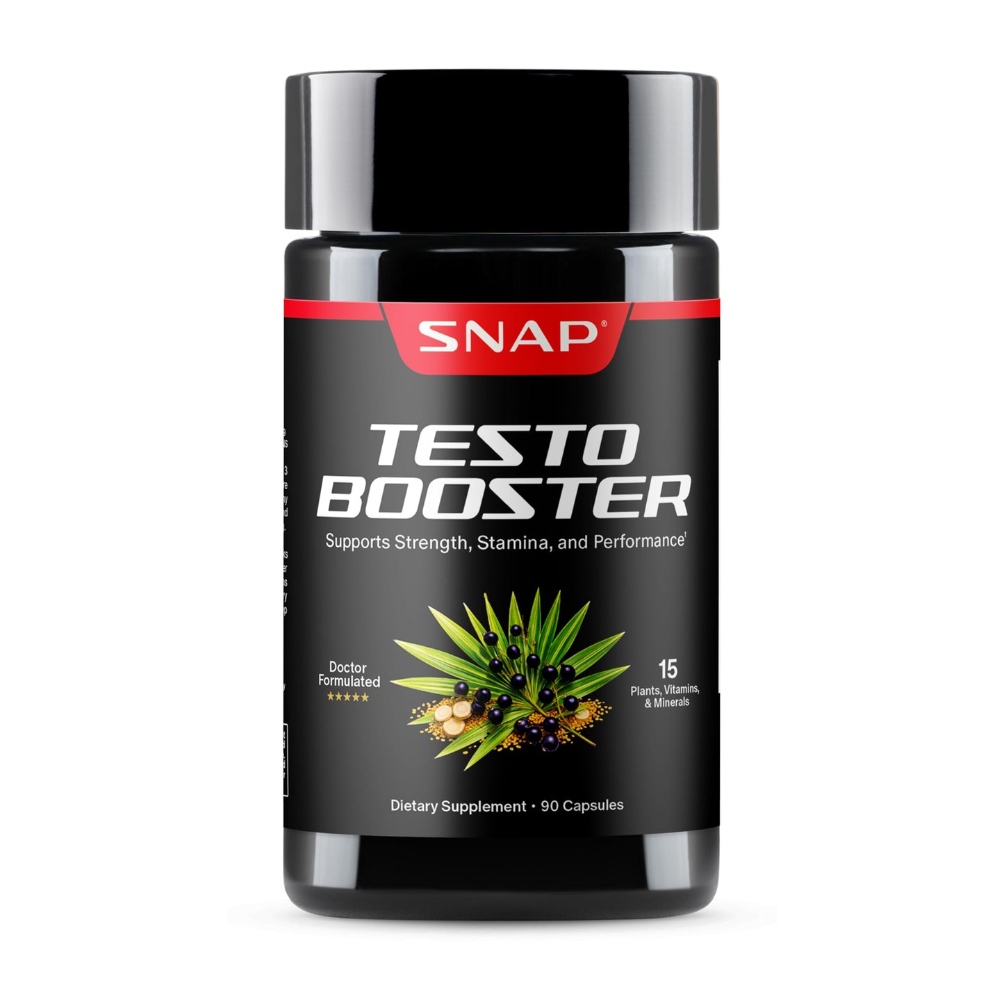 Snap Supplements Big Boy Bundle, Daily Men's Health Support, 90 Caps. Each | Includes Prostate Health with Saw Palmetto for Men, Testo Booster for Men & Nitric Oxide Booster, Vegan, Non-GMO, Gluten-Free
