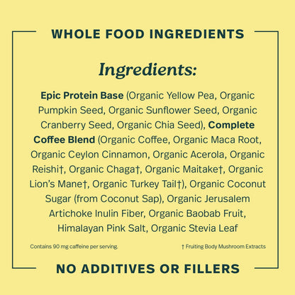 Sprout Living Epic Protein, Plant Based Protein & Superfoods Powder, Vanilla Lucuma Powder | 20 Grams Organic Protein Powder, Vegan, Non Dairy, Non-GMO, Gluten Free, Low Sugar (1 Pound, 12 Servings)