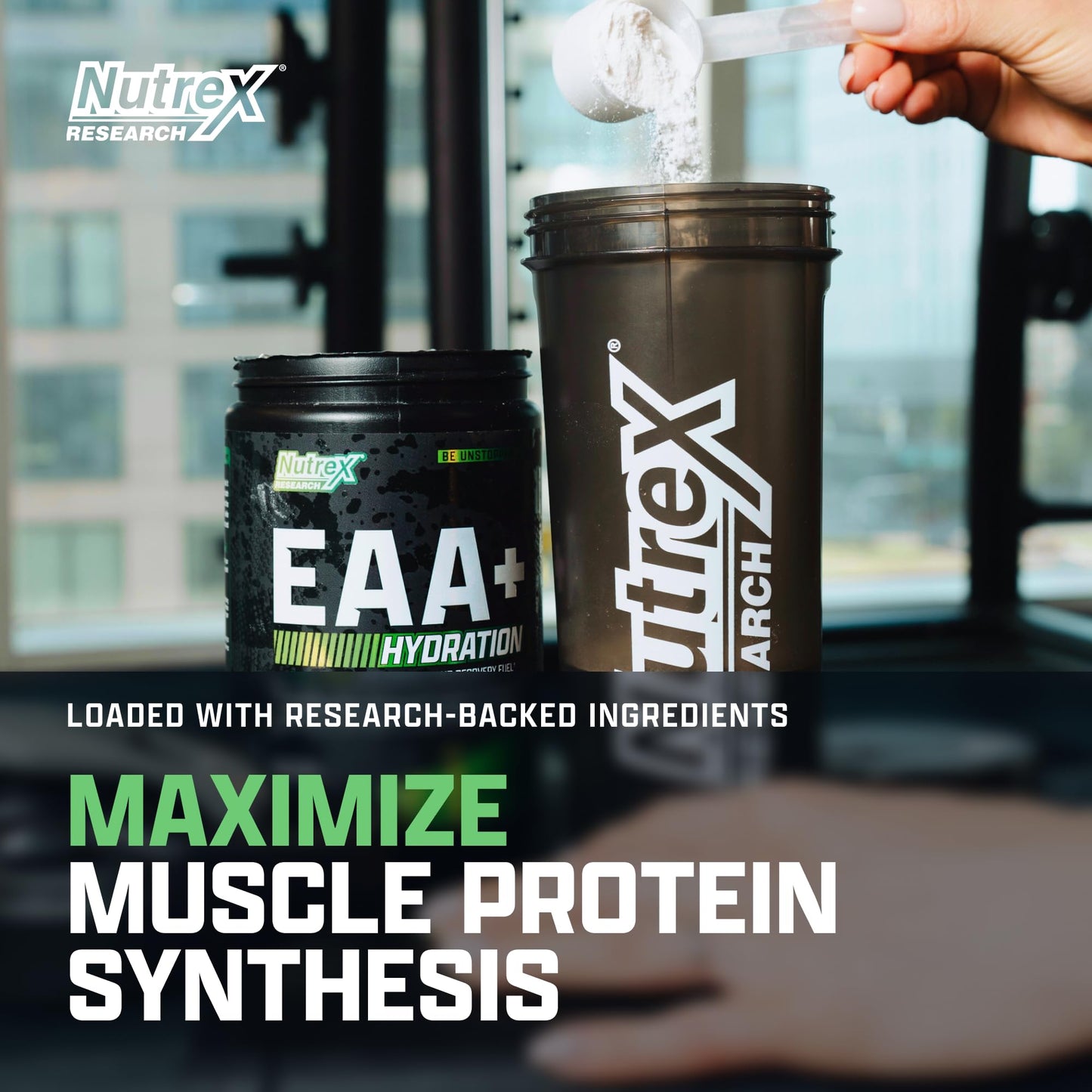 Nutrex Research EAA Hydration | EAAs + BCAA Powder | Muscle Recovery, Strength, Muscle Building, Endurance | 8G Essential Amino Acids + Electrolytes | Strawberry Watermelon 30 Serving
