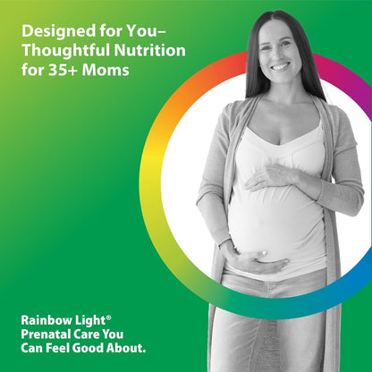 Rainbow Light 35+ Mom & Baby + Multivitamin | 60 Caplets | Prenatal and Postnatal Nutrition | Real Food Nutrients, Superfoods & Probiotics | Essential Vitamins and Minerals for Women