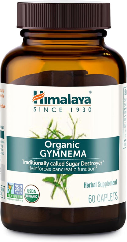 Himalaya USDA Organic Gymnema Sylvestre Supplement, 700mg, 60 Caplets