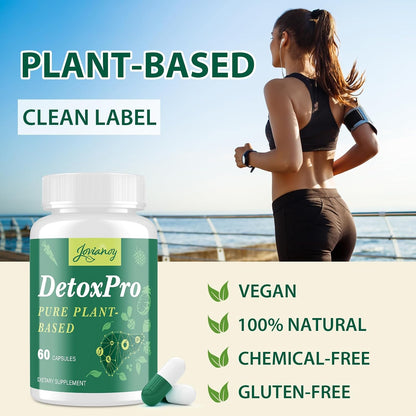 1000 MG Detox & Cleanse Capsules, 26-in-1 Plant-Based Formula for Detoxification, Detox Supplement for Women & Men, Natural Trace Binder, Liver, Antioxidant & Digestive Function, Vegan, 120 Counts
