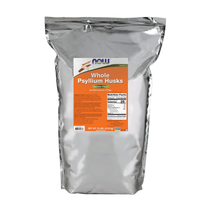NOW Foods Supplements, Whole Psyllium Husks, Non-GMO Project Verified, Soluble Fiber, 24-Ounce