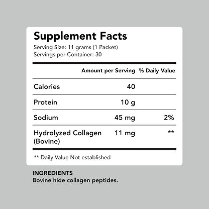 AMANDEAN Collagen Peptides Powder Packets, Grass-Fed, 30 Travel Sticks