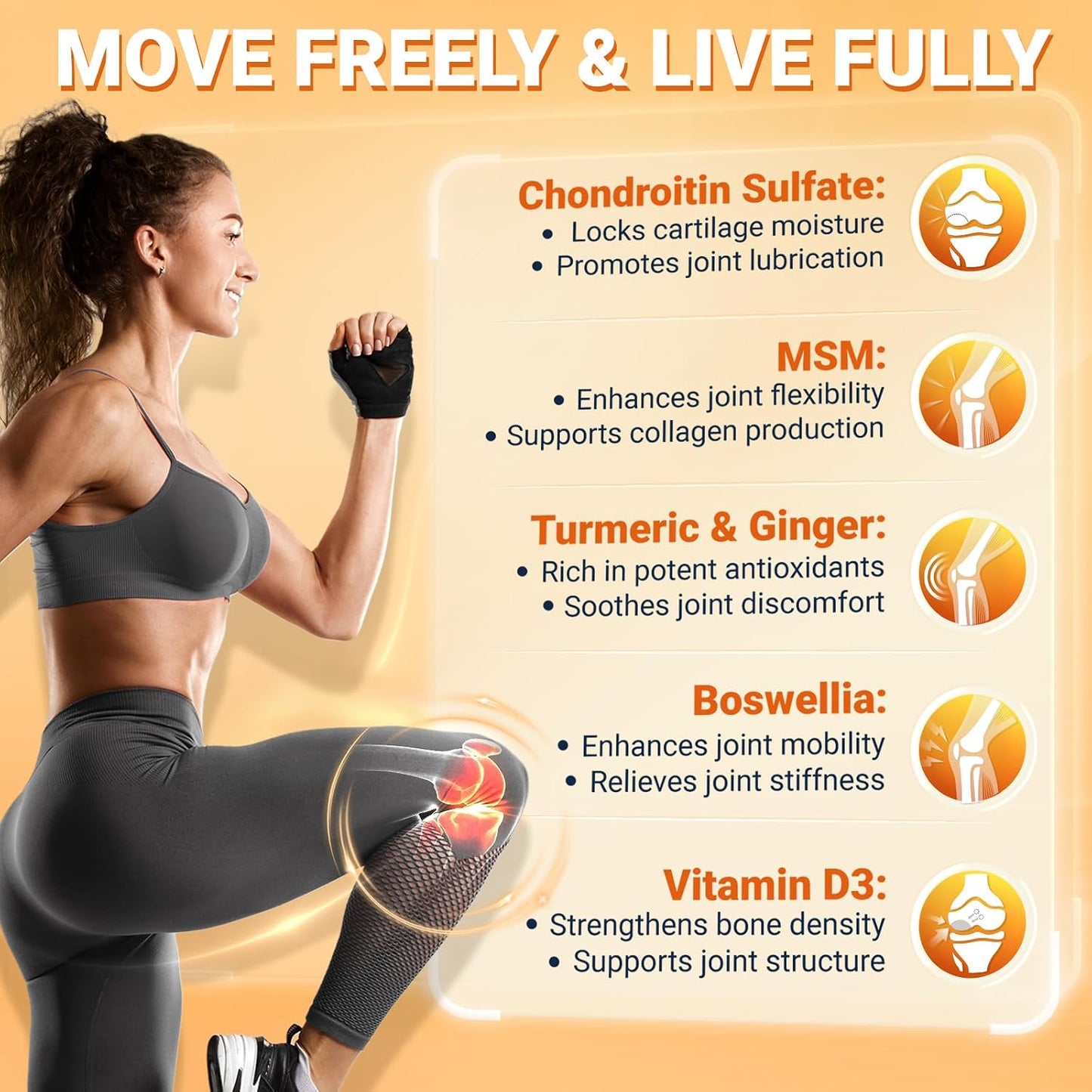 DRFOSTER Multi Collagen Peptides for Women with MSM, CS & D3, 35 Servings | Type I, II, III, V, and X Hydrolyzed Collagen with Vitamin C and Hyaluronic Acid for Skin, Hair, and Joints