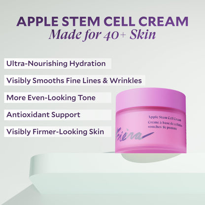 FIÈRA 24-Hour Rejuvenating Face Cream with Apple Stem Cells - Anti-Aging Moisturizer for Mature Skin, Day & Night Hydration, Improves Skin Tone, Texture, and Elasticity - 1.69 FL. OZ. / 50 ML