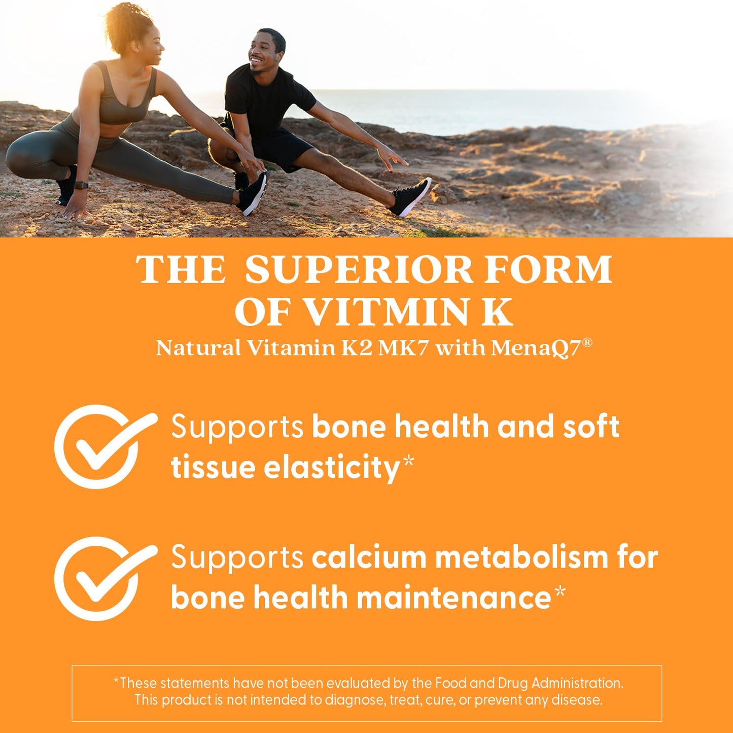 Doctor's Best Natural Vitamin K2 MK7 Supplement for Men & Women - Bone Health Support, 45 mcg Vitamin K-2 MK-7 Capsules with MenaQ7, Calcium Support, Non GMO, Vegan - 60 Veg Caps