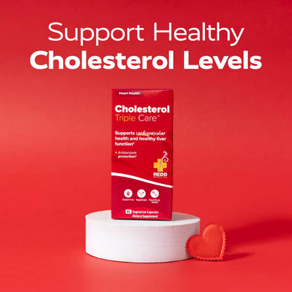 Redd Remedies, Cholesterol Triple Care, Supports Healthy Cholesterol Levels and Liver Function, 60 Vegetarian Capsules