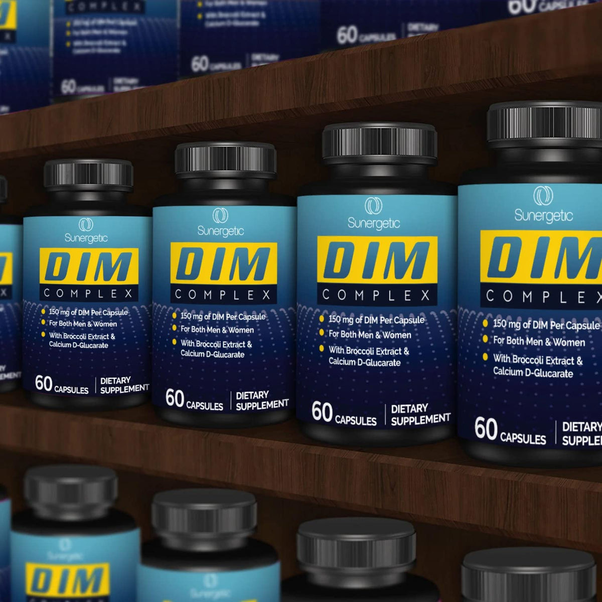 Premium DIM Supplement–Includes 150mg DIM (diindolylmethane), Broccoli, Calcium D